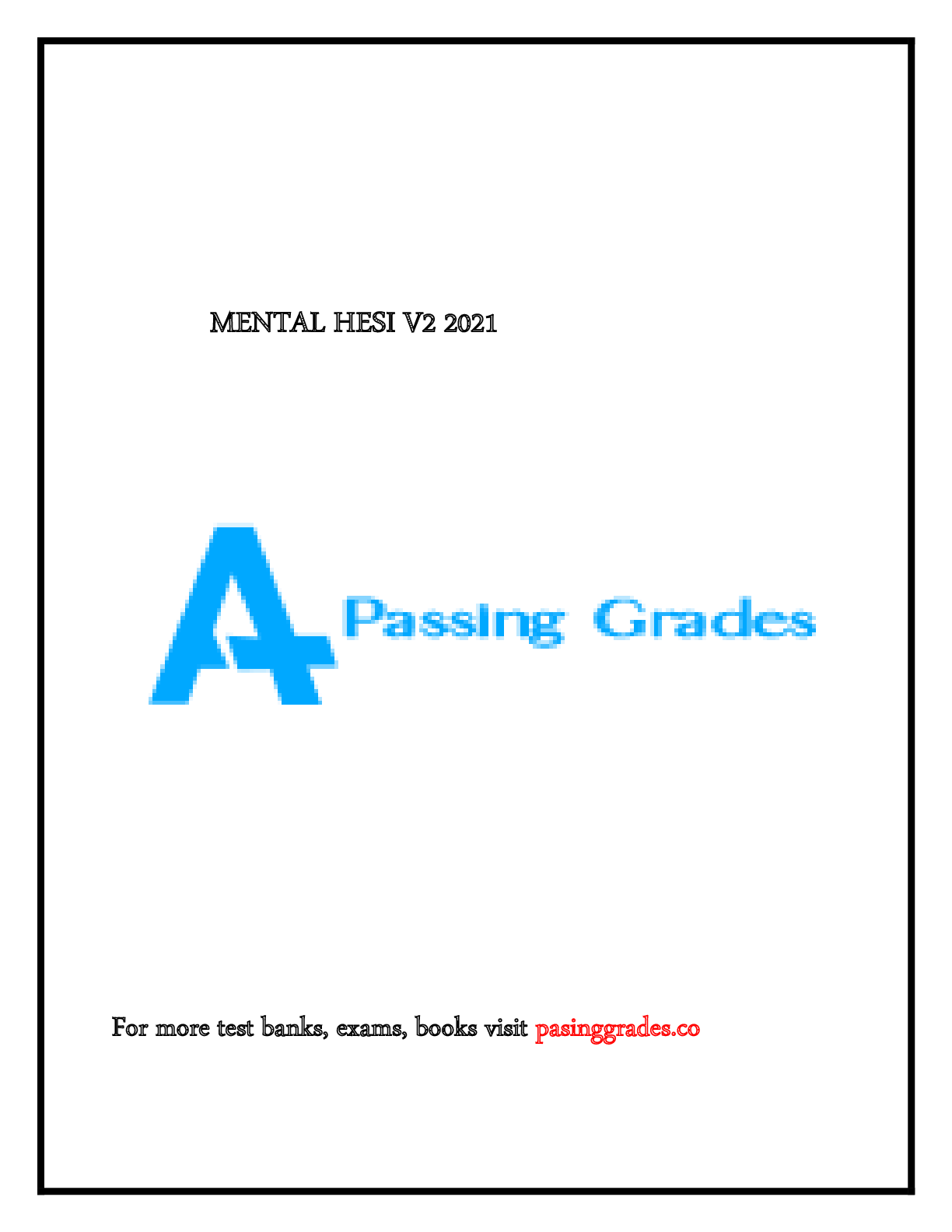 Preview image for MENTAL HESI V2 2021